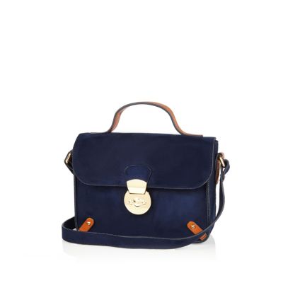 Girls blue cross body handbag